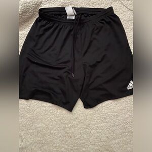 Full black adidas shorts size large worn once